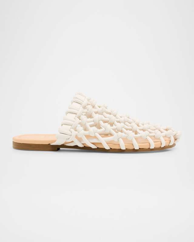 Nour Knot Net Slide Mules